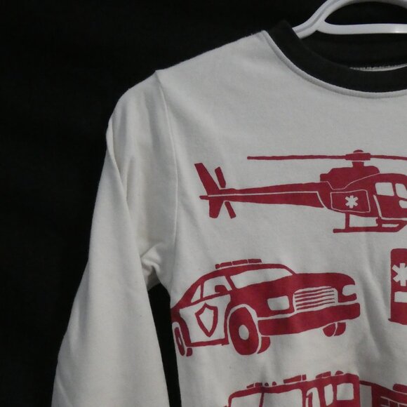 CARTER'S | size 10 | Emergency Responders White Long Sleeve Graphic Tee - Picture 3 of 15
